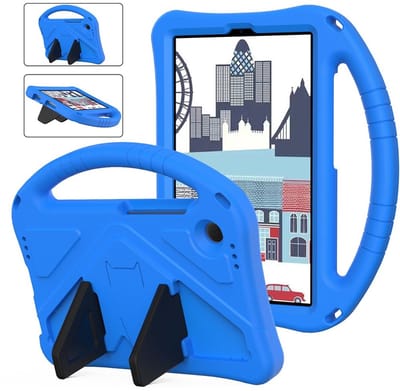 Coverup Tablethoes geschikt voor Samsung Galaxy Tab A11 (8,7") / Tab A9 Hoesje - ShockProof Kids Case - Blauw