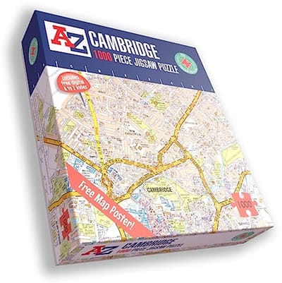 A-Z Stratenkaart Puzzel van Cambridge met 1000 Stukken - Ideaal Cadeau voor Volwassenen