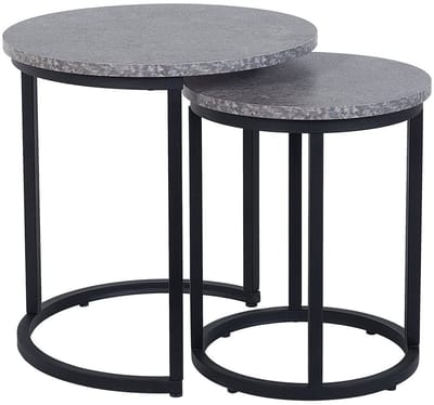 DIXIE - Bijzettafel - Grijs - MDF