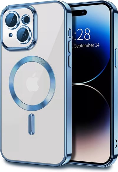 TG Techgrip - Hoesje Geschikt voor iPhone 10/X/Xs Magsafe Compatible Blauw - Back Cover Hoesje met ingebouwde 9H HD camera glas bescherming - Blauw Hoes Geschikt voor iPhone 10/X/Xs