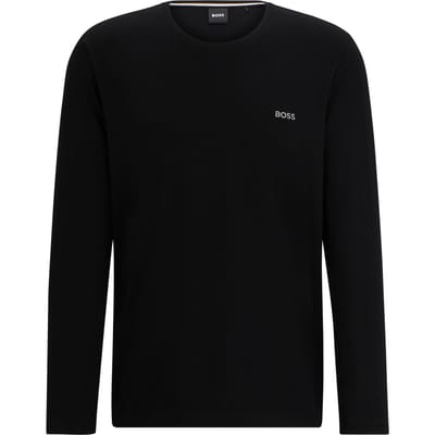 Shirt met lange mouwen en labelstitching, model 'Mix&Match'
