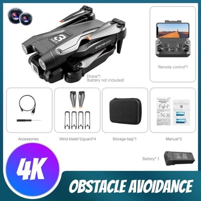 Z908 Mini Drone 3 Axis Gimbal WIFI FPV Professionele ESC HD Camera Drones Borstelloze RC Speelgoed Quadcopter voor Reiscadeaus BLACK 1B zwart
