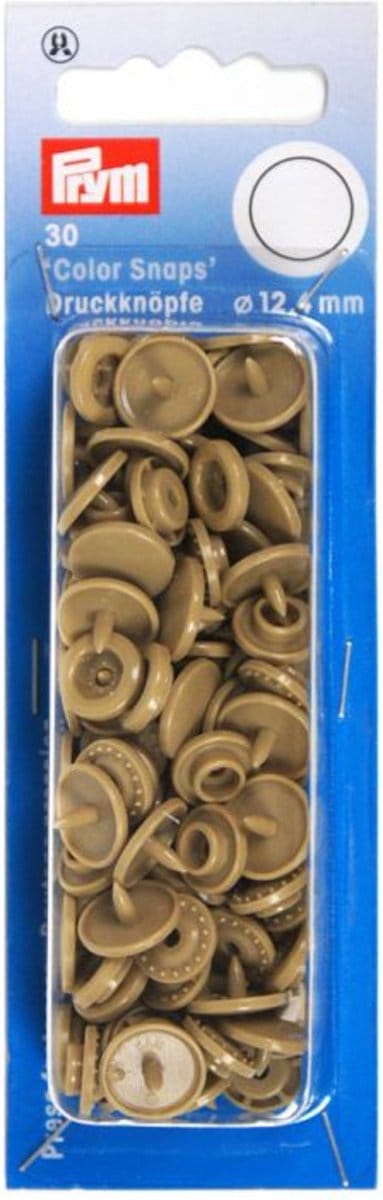 Drukknoop ColorSnaps 12,4 mm champagne 30 st. - Drukknopen Color Snaps - Prym