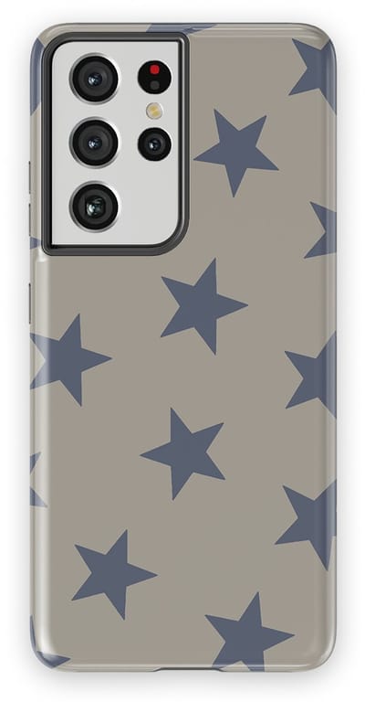DripCase Hoesje Samsung Galaxy S21 Ultra | Sterren Design | Magnetisch Opladen | 2-in-1 Ontwerp | Stars Backcover Slate Sky