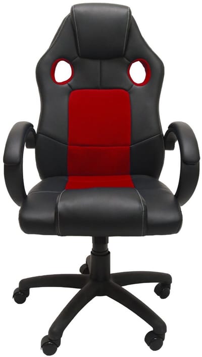 Topeshop FOTEL ENZO CZER-CZAR bureau- en computerstoel Gecapitonneerde zitting Gecapitonneerde rugleuning
