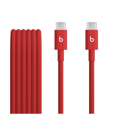 Apple Beats USB-C to USB-C Woven Cable (1.5 m / 5 ft) - Rapid Red