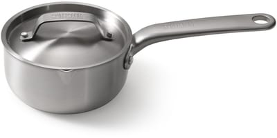 Skottsberg - Steelpan met deksel - Stainless Steel - 14 cm - 1 L - Inductie - Ovenbestendig - Met schenktuit - RVS - Alle warmtebronnen
