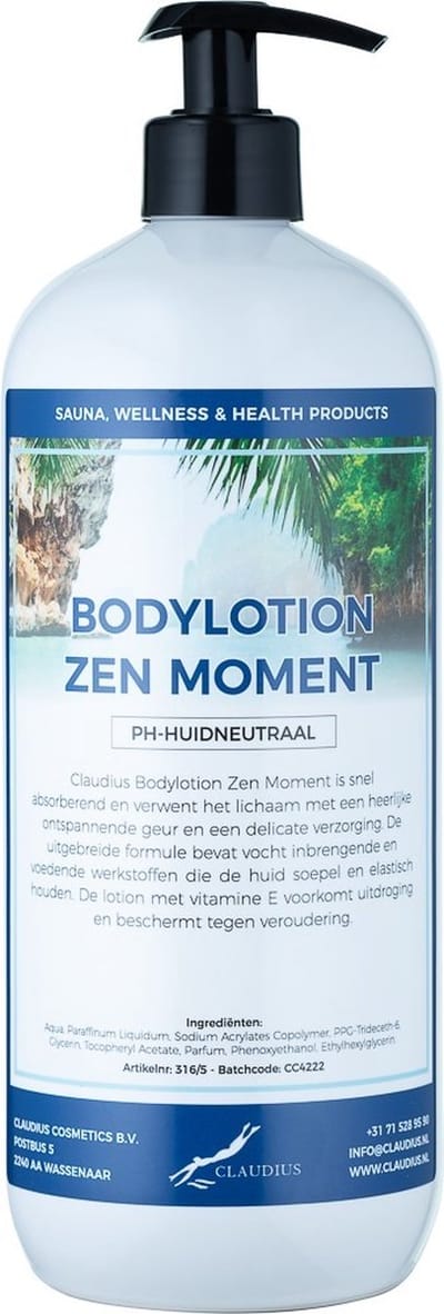Bodylotion Zen Moment 1 Liter - met gratis pomp