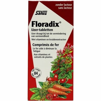 Floradix IJzer - 2 x 84 tabletten - Voordeelverpakking