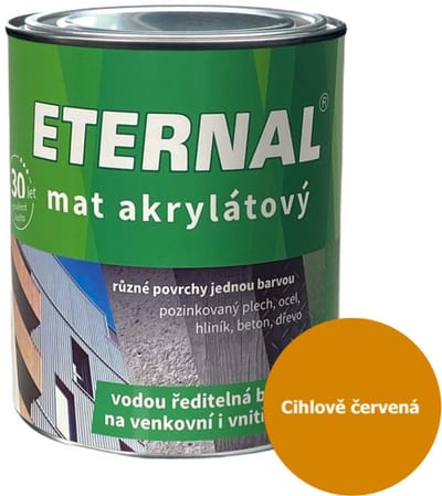 Eternal MAT Acryl 0,7 kg, 08 Baksteenrood