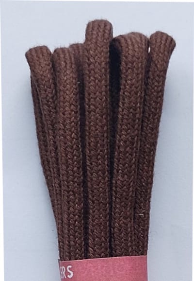 Strickers Veter - Middel Bruin - Extra Dik Rond - Lengte 120 cm - Dikte 4,5 mm - Schoenveter