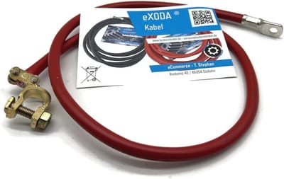 Accukabel Plus Polsluiting 35 mm² 90 cm Rood Klem Flexibel Koperdraad voor Veilige Elektrische Verbindingen