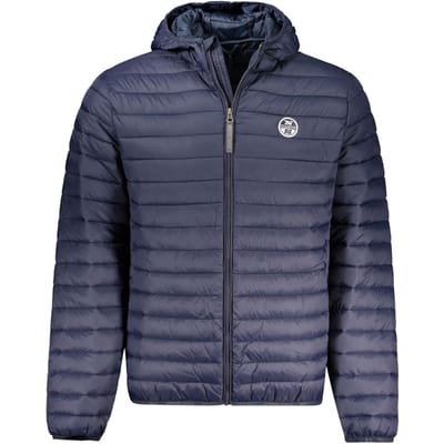Gequiltede Hoodie Jas Navy