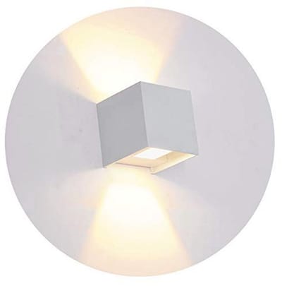 LED Wandlamp Binnen en Buiten met Instelbare Lichtstraal - 3000K Warmwit, IP65 Waterproof