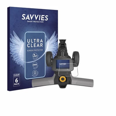 Savvies - Screenprotector voor PowaKaddy FX5 New Full colour 3.5" - Folie Beschermfolie transparant 6 Stuks