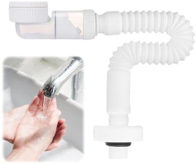 Dailygoods- Sifon Flexibel 1 1/4 Inch - Afvoerplug - Afvoerstop - Afvoerstop Gootsteen - Afvoer Ontstopper - Ruimtebesparend Ontwerp