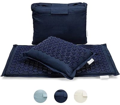 Raven Trading - Spijkermat Set 3-delig – Acupressuur Mat met Kussen en Tas – Massage Mat voor Rug, Nek en Ontspanning – Drukpunt Ontspanningsmat tegen Stress