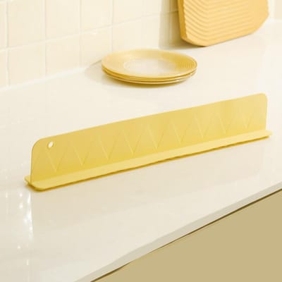 Protection anti-éclaboussures réutilisable en silicone pour évier de cuisine avec ventouse, rehausseur de piscine, comptoir de cuisine, planche anti-eau beige