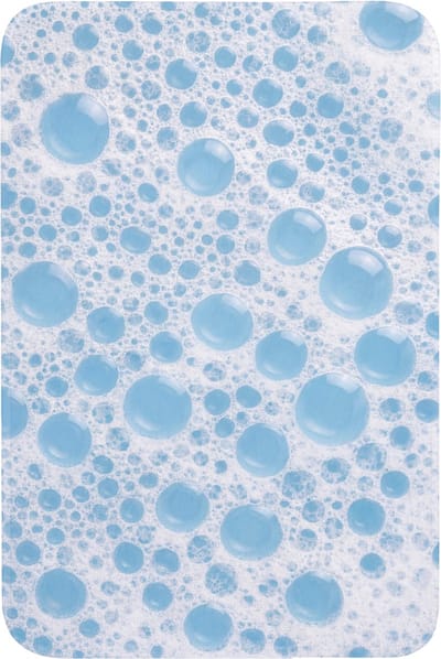 Badmat 60x90 cm - Antislip - Schuim - Bubbels - Blauw - Badmatten voor badkamer - Badkamermat - Douchemat - Badkamer mat