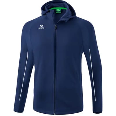 Erima Liga Star Trainingsjack Met Capuchon Kinderen - Wit / New Navy | Maat: 152