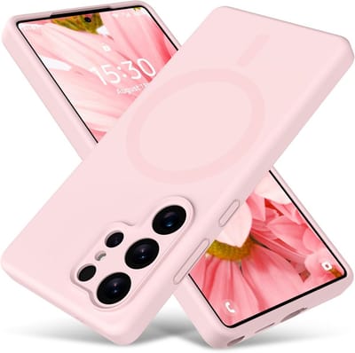 Stravo Hoesje Geschikt voor Samsung Galaxy S26 Ultra – Siliconen Cover Hoes met MagSafe – Slank & Lichtgewicht – Schokbestendig – Anti-Fingerprint – Siliconen Case voor Samsung Galaxy S26 Ultra - Roze