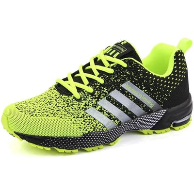 Heren Sneakers Mode Ademend Mesh Comfortabel Zwart Sportschoenen Antislip Outdoor Casual Hardlopen Herenschoen 40 groen