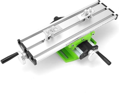 Multifunctionele Werktafel voor Frezen en Boren, Verstelbare Kruistafel 310 x 90 x 78 mm, Ideaal voor Hobby en Professioneel Gebruik