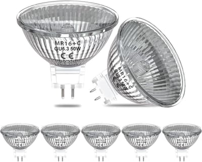 GU5.3 Spotjes halogeen 35W - 12V - MR16 - Dimbaar warm wit licht - 6 spots