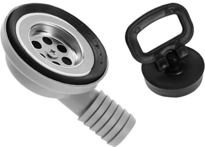Camping Spoelbak Afvoer Set 50mm - RVS Afvoer Fitting voor Caravans en Boten