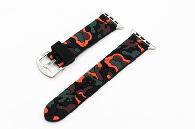 watchbands-shop.nl bandje - Apple Watch Series 1/2/3/4 (42&44mm) - OranjeZwart