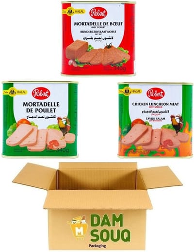 Mixpakket Robert Ingeblikt Kip en Kip Pittig en Rund (3x 340Gr) (Halal)
