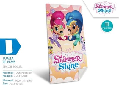 Shimmer and shine strandlaken 70 x 140 cm
