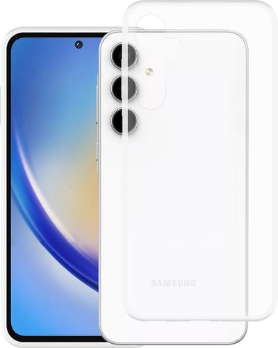 Cazy hoesje geschikt voor Samsung Galaxy A35 Hoesje Siliconen - Flexibele Case - Transparant