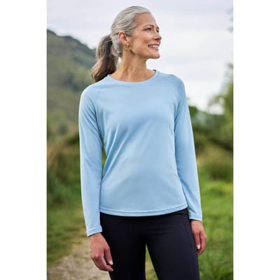 Mountain Warehouse Dames/Dames Endurance Top met lange mouwen (Lichtblauw)