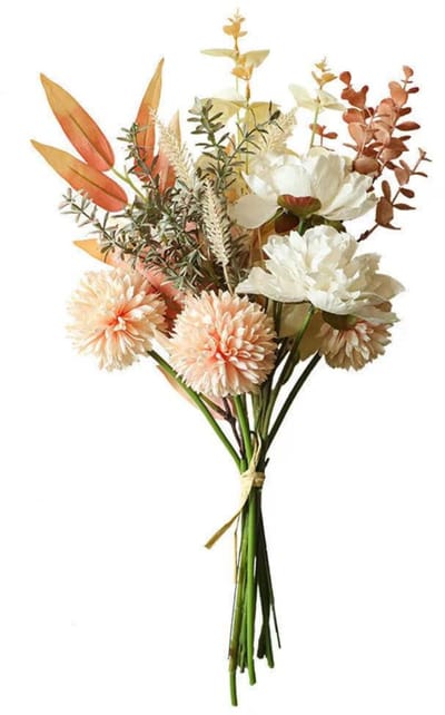 Kunstbloemen Kunstplanten Bloemdecoratie Hortensia's Zijden bloemstukken Boeketten voor thuis Bruiloften Tuinfestivaldecoraties (Champagne)