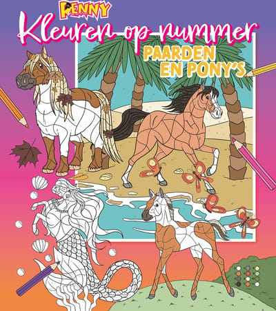 Penny Kleurboek op Nummer - Kleuren op nummer - Kleuren op Nummer voor Kinderen - Tekenen - Tekenboek - Paarden Spullen - Paardencadeaus - Creatief - Paarden - Paard - kleuren - DIY - Knutselen