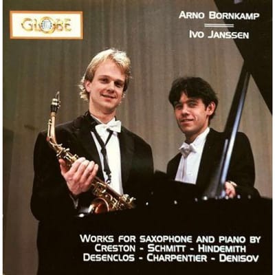 CD ARNO BORNKAMP, IVO JANSSEN - Saxofoonsonates GLO5032 Globe 1990 Nederland Klassiek Gebruikt