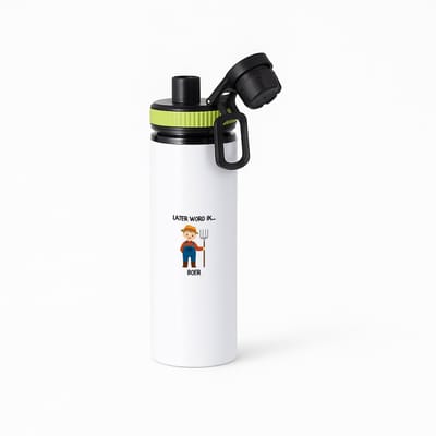 Hacebo® - Later word ik boer waterfles met draaidop groen - Boer - Baby's - Boer - tractor - trekker - groene trekker - steun de boer - landbouw - akkerbouw - veehouder - truck - boerenbedrijf - water fles - 850ML