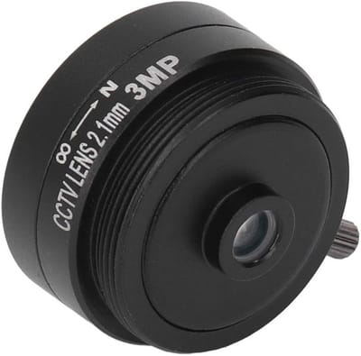 Allecto CS-mount lens - Groothoek - Aluminiumlegering - 2,1 mm