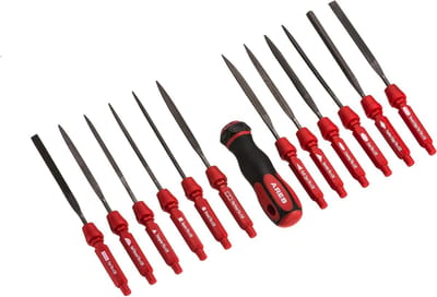 Metaalschuurvijlen Set - Bestandsgereedschap - Metaal Bewerken - 14 Delige Set - 21 cm Lengte