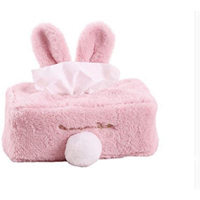Tissuebox Muppet Tissuehoes Houder Praktisch Decoratief Handig Makkelijk te Gebruiken Elastische Band Leuke Konijnenoren Staart Pluizig Warm