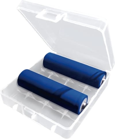 Batterij Opbergdoos - Batterij Container - Batterijen Organiseren - Stof- en Vochtbestendig Deksel - Compact Formaat - Transparant