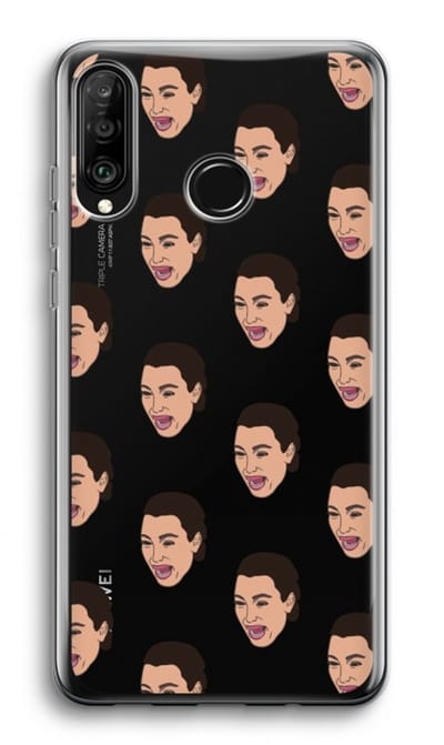 Case Company® - Hoesje geschikt voor Huawei P30 Lite hoesje - Ugly Cry Call - Soft Cover Telefoonhoesje - Bescherming aan alle Kanten en Schermrand