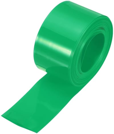 SnelShoppen - Waterproof Heat Shrink Tubing 25mm x 40mm x 8m - PVC Isolatie voor Batterijen, Elektronica, DIY - Groene Kabelbescherming