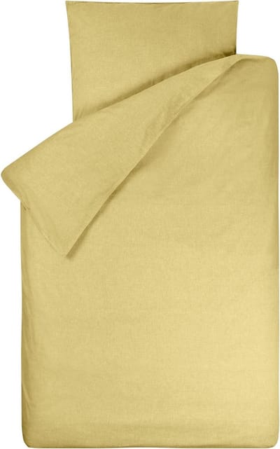 BINK Bedding Dekbedovertrek Bo Oker junior 120x150 cm ( + 1 sloop 60 x 70 cm)