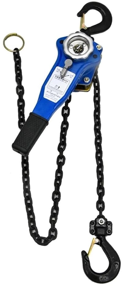 Handlier Kettingtakel - Hefboom Spanner - Lasten Verplaatsen - Dubbel Rem Systeem - 1 Ton Capaciteit - Zilverkleurig