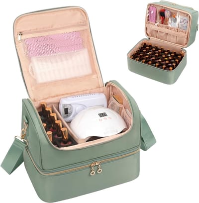TIM® Nagellak Koffer - Nagellak - Groen - 10cm × 10cm × 10cm
