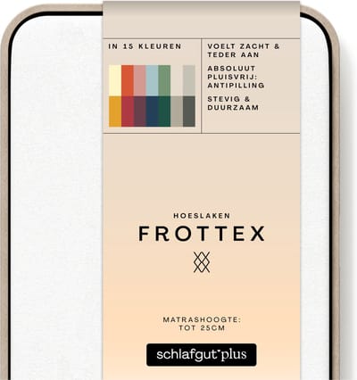 schlafgut Frottex Hoeslaken S - 90x190 - 100x200 101 Full-White