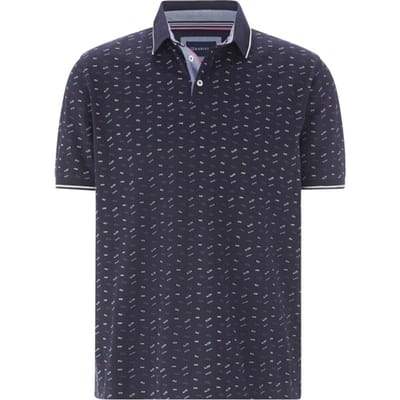 Babista herren Poloshirt - 44/46 - donkerblauw - Plus Size
