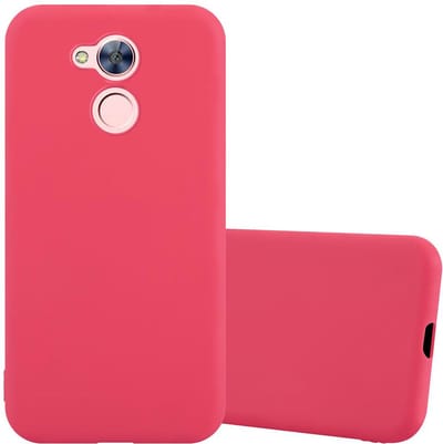 Cadorabo Hoesje geschikt voor Honor 6A PRO / 5C PRO in CANDY ROOD - Beschermhoes gemaakt van flexibel TPU silicone Case Cover